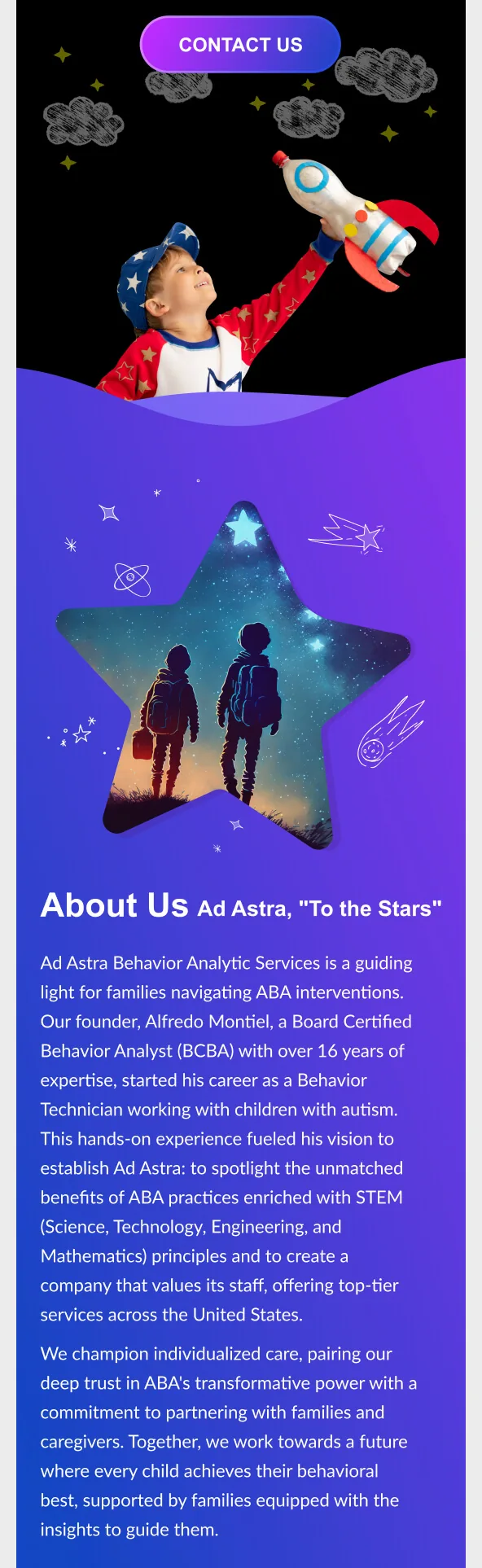 Дизайн Ad Astra Behaviour Analytics — мобільна версія